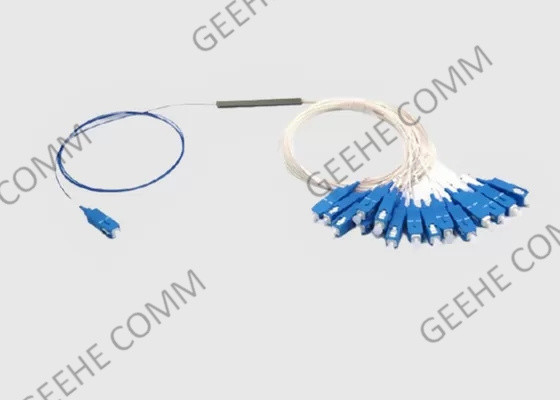 Μίνι θραύστης 1×6 1×8 οπτικών ινών PLC Sc UPC τρόπου τύπων Blockless