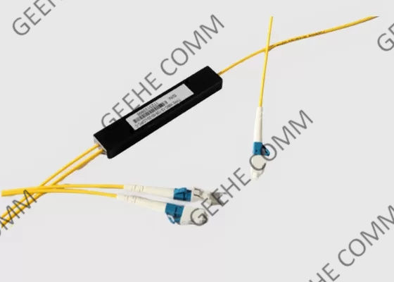 Διπλή αναλογία WDM θραυστών παραθύρων FTTH συζευκτήρων LC/UPC 1x2 FBT