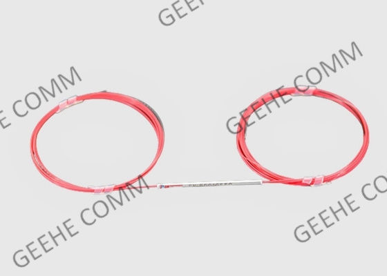 1x2 WDM λιμένων 900um χαλαρή λιωμένη σωλήνας ίνα 1m σακακιών SMF28e γυμνό μήκος ινών