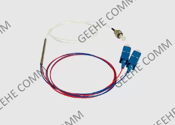 WDM 1x2 FBT 1550nm Sc UPC συζευκτήρων οπτικής ίνας για FTTH