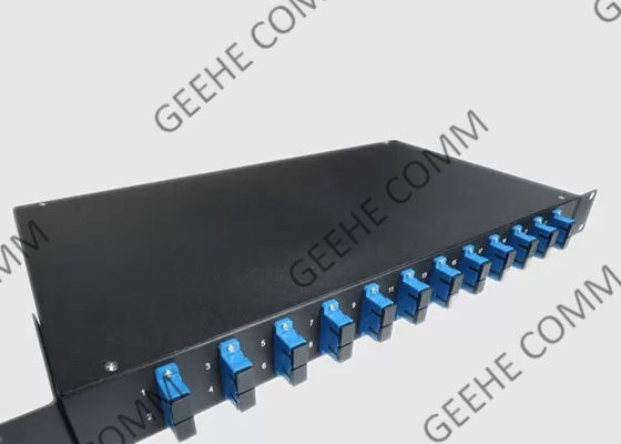 Ο τοίχος τοποθετεί 19 την επιτροπή μπαλωμάτων οπτικών ινών Sc λιμένων ίντσας 1U 24