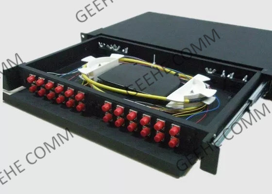 Singlemode 2U 24 Zirconia επιτροπή μπαλωμάτων οπτικών ινών λιμένων FC ενθέτων