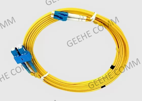 3M Sc-LC 9/125 OS2 Singlemode καλώδιο μπαλωμάτων ινών PVC OFNR διπλό
