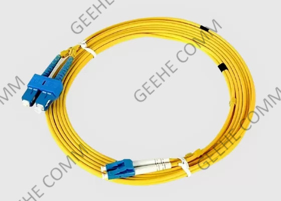 3M Sc-LC 9/125 OS2 Singlemode καλώδιο μπαλωμάτων ινών PVC OFNR διπλό