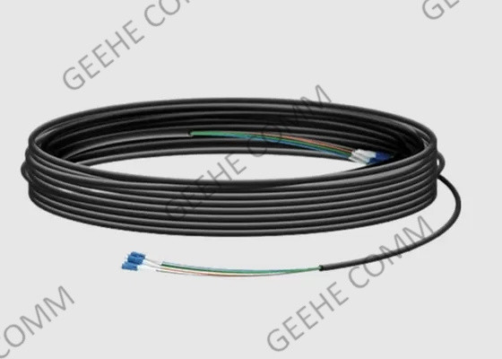 6 ίνα 50/125 υπαίθριο Preterminated θωρακισμένο καλώδιο OM3 που ολοκληρώνεται με τους συνδετήρες LC