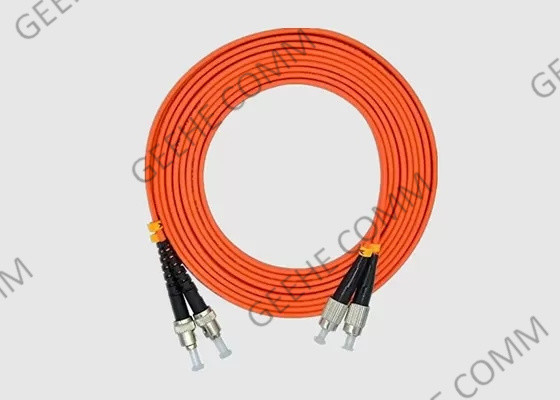 FC στο ST διπλό OM3 0.9mm 1m πολλαπλού τρόπου σκοινί μπαλωμάτων οπτικών ινών