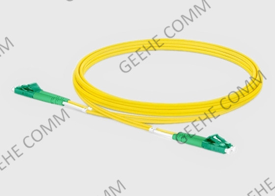 LC APC APC στο διπλό OS2 LC ενιαίο καλώδιο 5M 2.0mm μπαλωμάτων οπτικών ινών PVC τρόπου