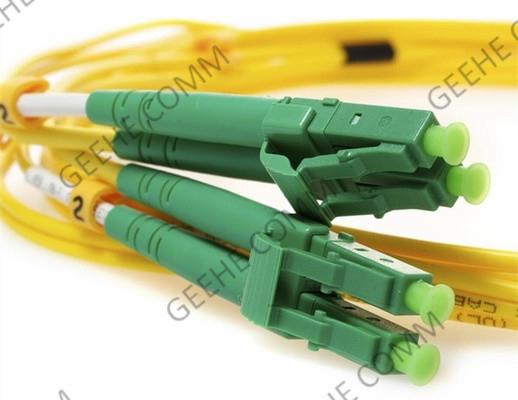 LC APC APC στο διπλό OS2 LC ενιαίο καλώδιο 5M 2.0mm μπαλωμάτων οπτικών ινών PVC τρόπου
