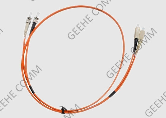 Sc στο διπλό πολυ καλώδιο 2.0mm μπαλωμάτων οπτικών ινών PVC τρόπου OM1 του ST