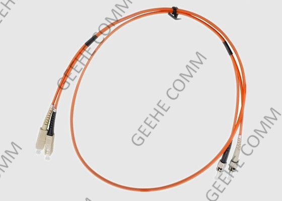 Sc στο διπλό πολυ καλώδιο 2.0mm μπαλωμάτων οπτικών ινών PVC τρόπου OM1 του ST