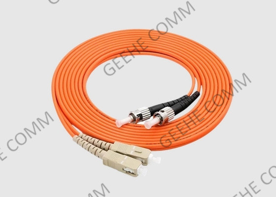 διπλό πορτοκάλι 50/125 OM2 3.0mm καλωδίων μπαλωμάτων πολλαπλού τρόπου ινών της 3M ST/SC