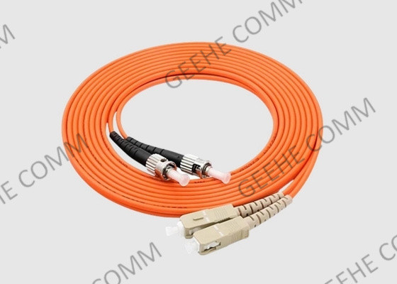 διπλό πορτοκάλι 50/125 OM2 3.0mm καλωδίων μπαλωμάτων πολλαπλού τρόπου ινών της 3M ST/SC