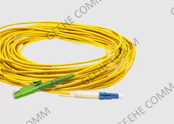 Singlemode 9/125 APC σκοινιού E2000 μπαλωμάτων οπτικών ινών OS2 APC LC