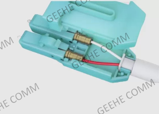 Πολλαπλού τρόπου διπλό LC/LC Uniboot σκοινί μπαλωμάτων Aqua OM4 50 μικρού