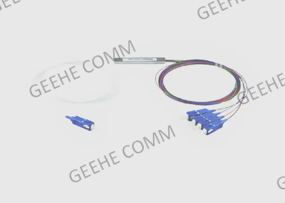 1x4 μίνι ενότητα 900μm Singlemode θραύστης οπτικών ινών Υ SC/UPC LZSH