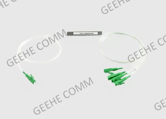 LC APC απώλεια θραυστών 1x4 PLC οπτικών ινών σωλήνων χάλυβα για PON