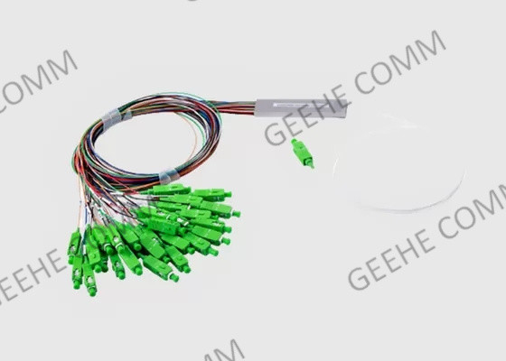 1x 26 Singlemode συνδετήρες σωλήνων SC/APC θραυστών ινών PLC 60/40 διάσπαση
