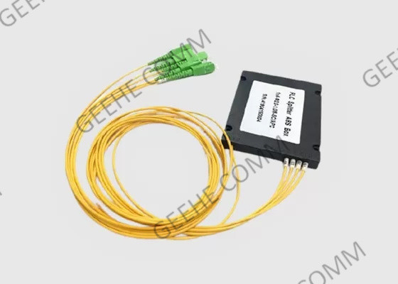 1x4 Sc θραυστών οπτικών ινών τύπων παραθύρων ABS PLC στο UPC για CATV/FTTH