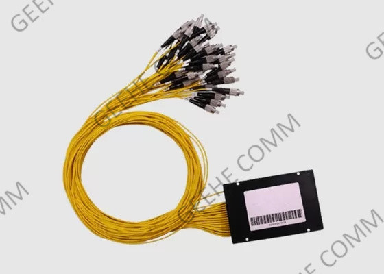 1×32 πλαστική συσκευασία 2.0mm κιβωτίων ABS θραυστών καλωδίων οπτικών ινών PLC συνδετήρες FC UPC