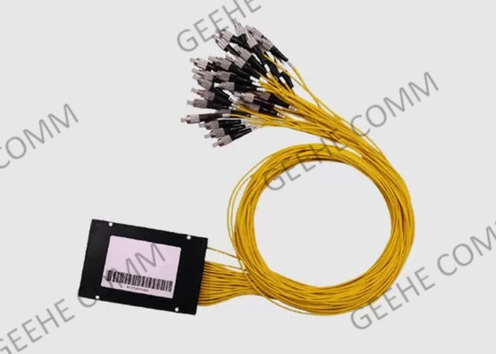 1×32 πλαστική συσκευασία 2.0mm κιβωτίων ABS θραυστών καλωδίων οπτικών ινών PLC συνδετήρες FC UPC