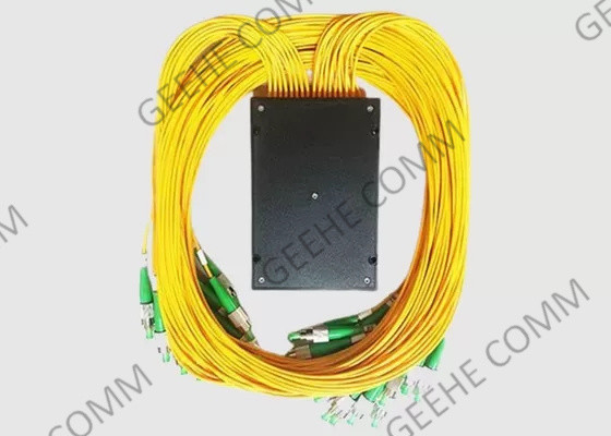 PLC Fiber Optic Cable Splitter 1x64 ABS Box SM 2mm 1m FC Συνδέσεις APC