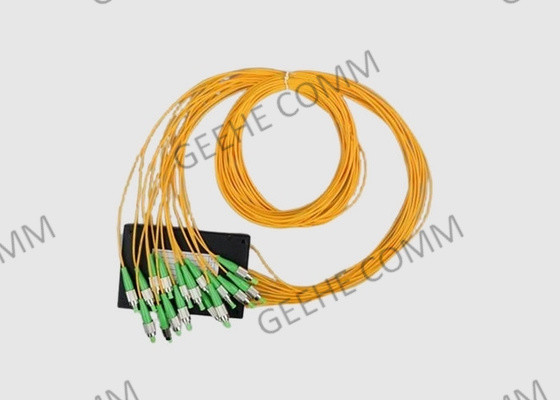 APC τρόπου FC ινών 2.0mm ενιαίο κιβώτιο θραυστών συνδετήρων 1×16 οπτικών ινών