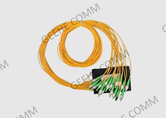 APC τρόπου FC ινών 2.0mm ενιαίο κιβώτιο θραυστών συνδετήρων 1×16 οπτικών ινών