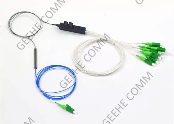 8 θραύστης PLC οπτικών ινών πυρήνων 1X8 με τους συνδετήρες LC/APC