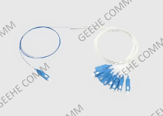 Μίνι θραύστης 1×6 1×8 οπτικών ινών PLC Sc UPC τρόπου τύπων Blockless