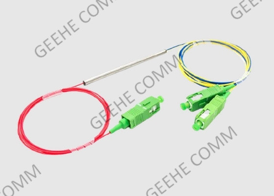1×2 σωλήνας 980 μετάλλων WDM μεγέθους &amp;1550 μικρός θραύστης ινών με τους συνδετήρες Sc