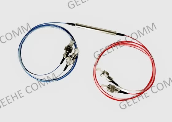 Ενιαίο διπλό παράθυρο 0.9mm θραυστών τρόπου 2X2 FC/APC FBT ίνα με το χαλαρό σωλήνα