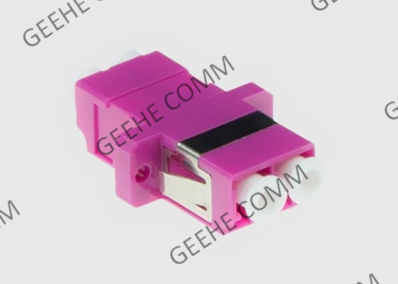 LC/UPC οι διπλοί ΚΚ OM4 προσαρμοστών καλωδίων οπτικών ινών έβαλαν φλάντζα στην ιώδη ίνα Mikrolink OM4