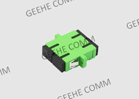 Πολυ APC Sc τρόπου διπλός πλαστικός πράσινος προσαρμοστής διαφραγμάτων με τις φλάντζες