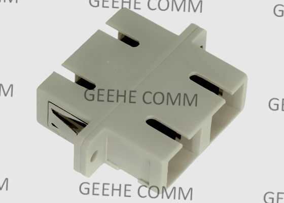 Πολυ διπλός συζευκτήρας Sc Sc οπτικών ινών τρόπου μπεζ με τη φλάντζα