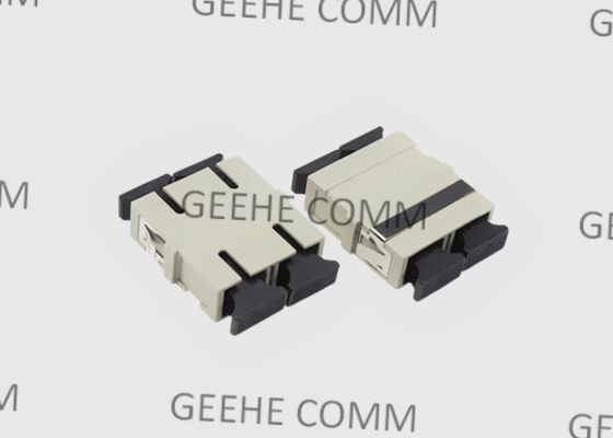 Πολυ διπλός συζευκτήρας Sc Sc οπτικών ινών τρόπου μπεζ με τη φλάντζα