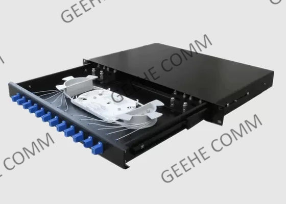 Το ράφι τοποθέτησε 24 την επιτροπή μπαλωμάτων οπτικών ινών πυρήνων FC ODF 3U