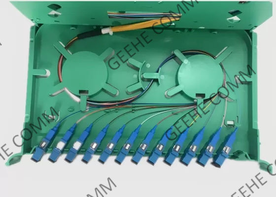 Ενιαίο Fanout 12 θραύστης 0.9mm Sc UPC τρόπου PLC οπτικών ινών πυρήνων ράφι τοποθετεί
