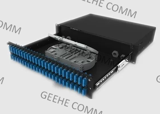 Ο τοίχος προσαρμοστών Sc τοποθετεί την επιτροπή μπαλωμάτων οπτικών ινών λιμένων 2U 48