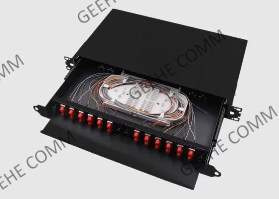 Singlemode 2U 24 Zirconia επιτροπή μπαλωμάτων οπτικών ινών λιμένων FC ενθέτων