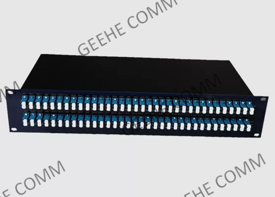 19 ίντσας 2U πολλαπλού τρόπου επιτροπή μπαλωμάτων 96 λιμένων LC διπλή