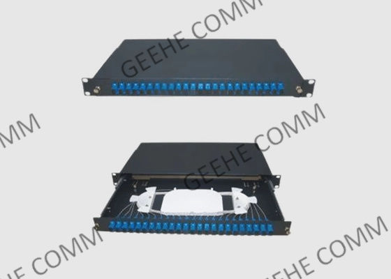 1U εύκολη γλιστρώντας τυποποιημένη επιτροπή μπαλωμάτων ινών OS2 με τους προσαρμοστές Sc UPC