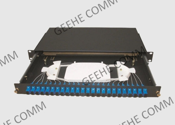 1U εύκολη γλιστρώντας τυποποιημένη επιτροπή μπαλωμάτων ινών OS2 με τους προσαρμοστές Sc UPC