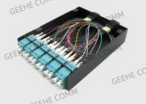 MTP/MPO διπλή κασέτα ανταλλαγής οπτικών ινών καλωδίων 12×LC ξεμπλοκαρίσματος ινών