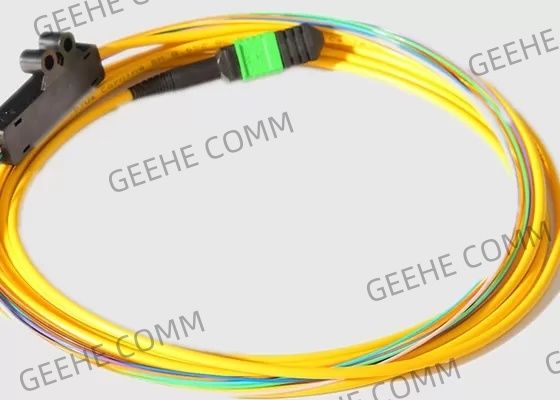 Ενιαίος τρόπος 2.0MM 40G MPO στο καλώδιο ξεμπλοκαρίσματος ινών 8 Χ LC