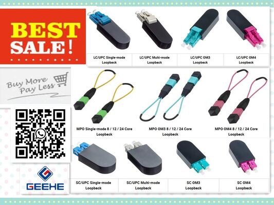 Βρόχος MPO/SC/LC Loopback γρήγορης σύνδεσης οπτικών ινών, μερικά δολάρια λύνουν μεγάλα προβλήματα με ένα βύσμα με δύο συνδέσμους