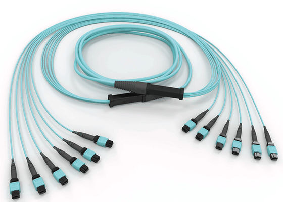 Ενιαίο καλώδιο ινών μετωπών OFNR 2.0mm 1m MPO τρόπου