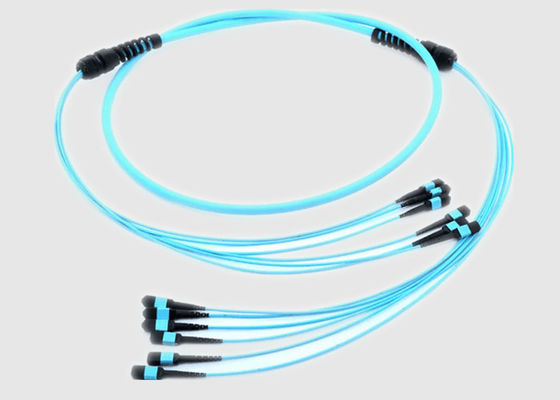 Ενιαίο καλώδιο ινών μετωπών OFNR 2.0mm 1m MPO τρόπου